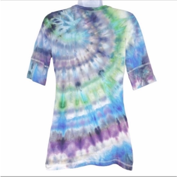 MOSSIMO Custom Tie Dye fitted T-shirt M - Picture 3 of 9
